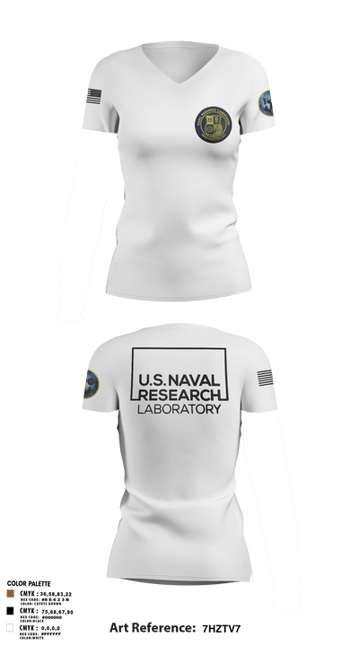 Naval Research Laboratory 46381607 Women's Short Sleeve V-neck Shirt - 2