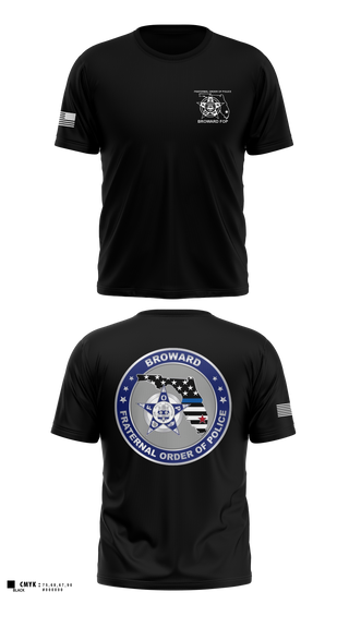 Old School Cotton Feel Shirt, Broward Fraternal Order of Police, Police, Teamtime, Team time, sublimation, custom sports apparel, team uniforms, spirit wear, spiritwear, sports uniforms, custom shirts, team store, custom team store, fundraiser sports, apparel fundraiser
