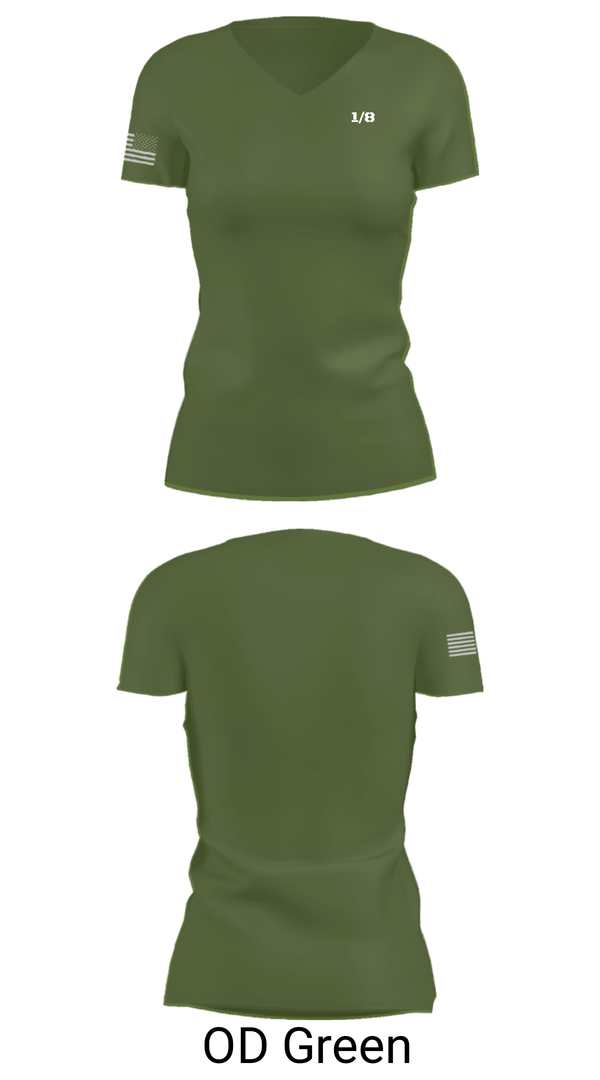Women's Short Sleeve Vneck Shirt, 1/8, Marines, Teamtime, Team time, sublimation, custom sports apparel, team uniforms, spirit wear, spiritwear, sports uniforms, custom shirts, team store, custom team store, fundraiser sports, apparel fundraiser