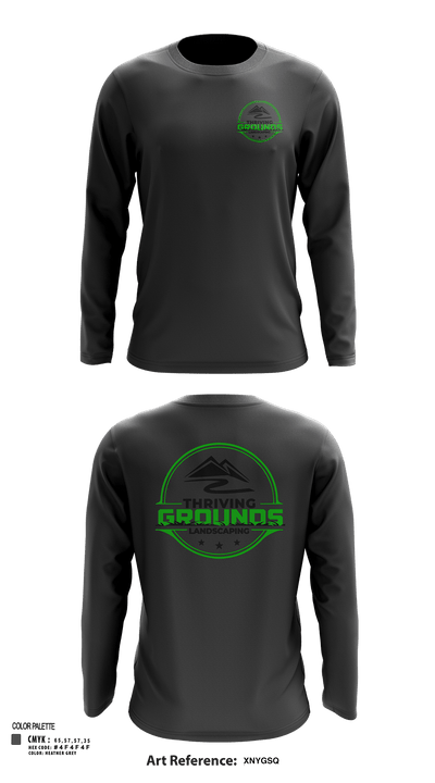 Thriving Grounds Landscaping 97741926 Long Sleeve Performance Shirt - 116