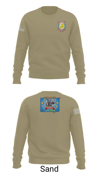 Crew Neck Sweatshirt, Legion IX, Army, Teamtime, Team time, sublimation, custom sports apparel, team uniforms, spirit wear, spiritwear, sports uniforms, custom shirts, team store, custom team store, fundraiser sports, apparel fundraiser