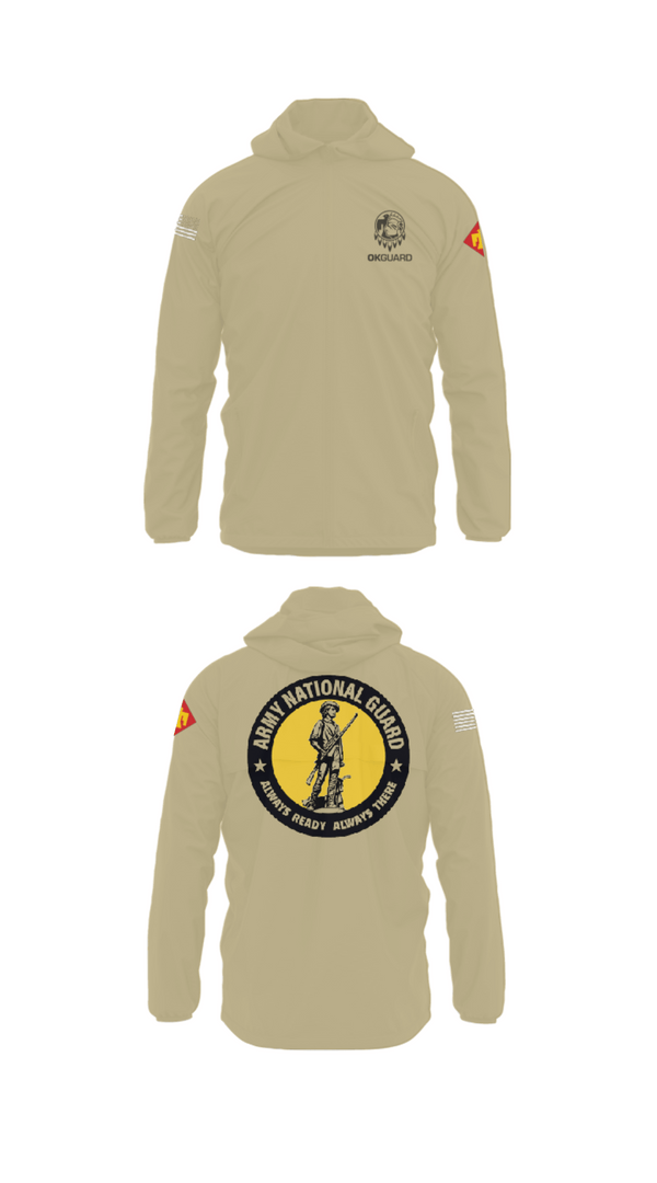 Windbreaker, Recruiting & Retention Battalion, National Guard, Teamtime, Team time, sublimation, custom sports apparel, team uniforms, spirit wear, spiritwear, sports uniforms, custom shirts, team store, custom team store, fundraiser sports, apparel fundraiser