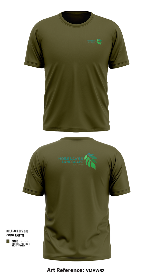 Moils Lawn and landscape 2540388 Short Sleeve Performance Shirt - 251