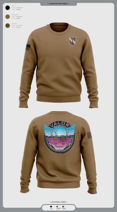 VALOR CO. 5BN, 1SFAB 4859482 Crew Neck Sweatshirt - 2