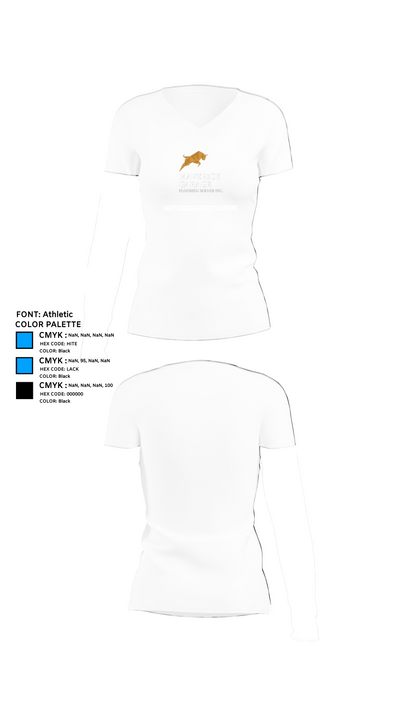 Maverickgarageflooring 85949571 Women's Short Sleeve V-neck Shirt - 18