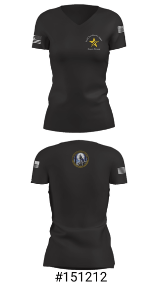 Women's Short Sleeve Vneck Shirt, USAG Fort Hunter Liggett, Army, Teamtime, Team time, sublimation, custom sports apparel, team uniforms, spirit wear, spiritwear, sports uniforms, custom shirts, team store, custom team store, fundraiser sports, apparel fundraiser