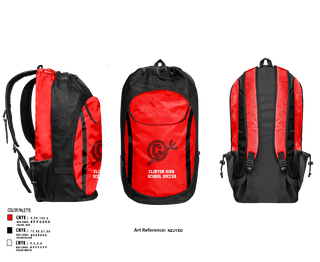 Gear Bag, Clinton High School Soccer, Men's Soccer, Teamtime, Team time, sublimation, custom sports apparel, team uniforms, spirit wear, spiritwear, sports uniforms, custom shirts, team store, custom team store, fundraiser sports, apparel fundraiser