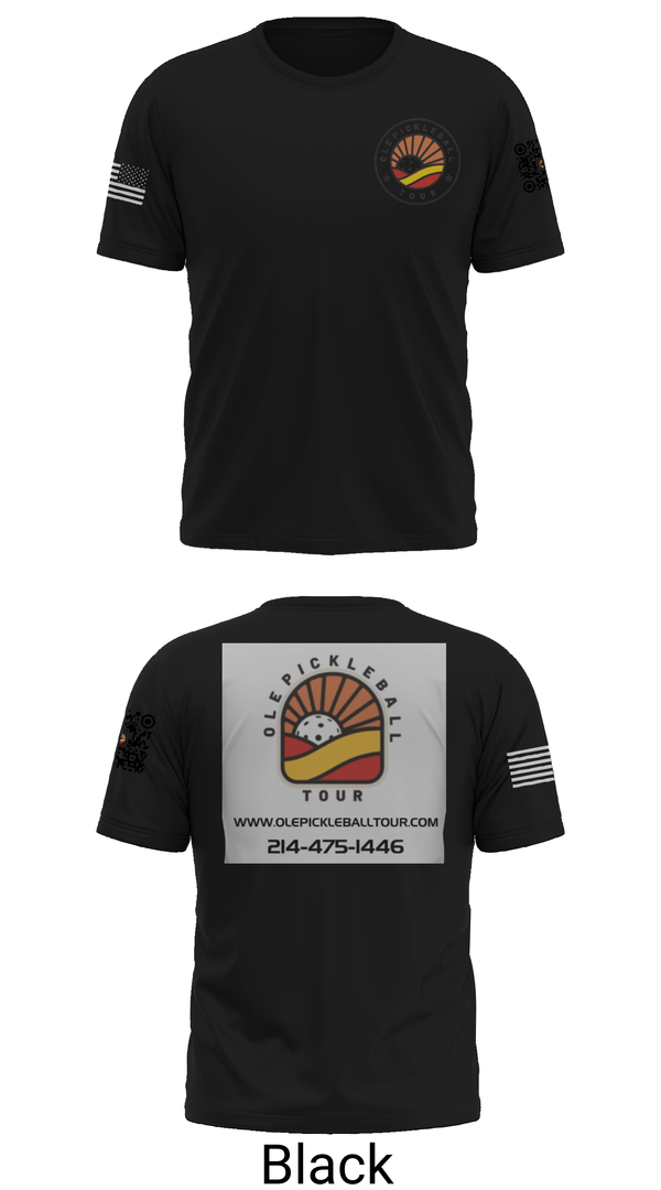 Old School Cotton Feel Shirt, Ole Pickleball Tour, , Teamtime, Team time, sublimation, custom sports apparel, team uniforms, spirit wear, spiritwear, sports uniforms, custom shirts, team store, custom team store, fundraiser sports, apparel fundraiser