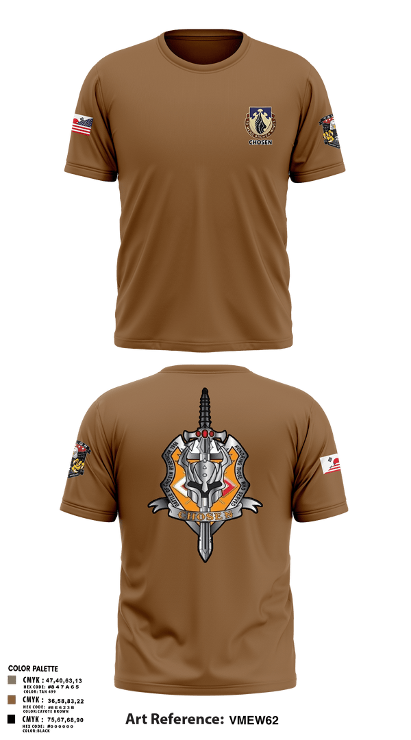 Old School Cotton Feel Shirt, C-Co 602D ASB, Army, Teamtime, Team time, sublimation, custom sports apparel, team uniforms, spirit wear, spiritwear, sports uniforms, custom shirts, team store, custom team store, fundraiser sports, apparel fundraiser