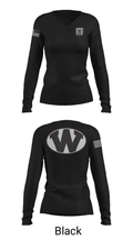 Wheeler County Middle School Softball 81804266 Women's Long Sleeve V-neck Shirt - 13
