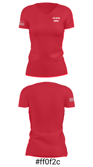 Women's Short Sleeve Vneck Shirt, 158th SMC, Army, Teamtime, Team time, sublimation, custom sports apparel, team uniforms, spirit wear, spiritwear, sports uniforms, custom shirts, team store, custom team store, fundraiser sports, apparel fundraiser