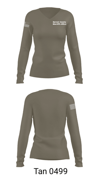 Women's Long Sleeve Vneck Shirt, Burnet County Sheriff’s Office, Police, Teamtime, Team time, sublimation, custom sports apparel, team uniforms, spirit wear, spiritwear, sports uniforms, custom shirts, team store, custom team store, fundraiser sports, apparel fundraiser