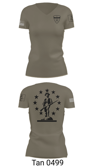 Womens Short Sleeve Vneck Shirt, 2nd Company Governor's Foot Guard, , Teamtime, Team time, sublimation, custom sports apparel, team uniforms, spirit wear, spiritwear, sports uniforms, custom shirts, team store, custom team store, fundraiser sports, apparel fundraiser