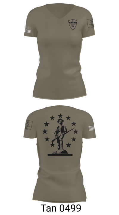 2nd Company Governor's Foot Guard 46086326 Women's Short Sleeve V-neck Shirt - 65
