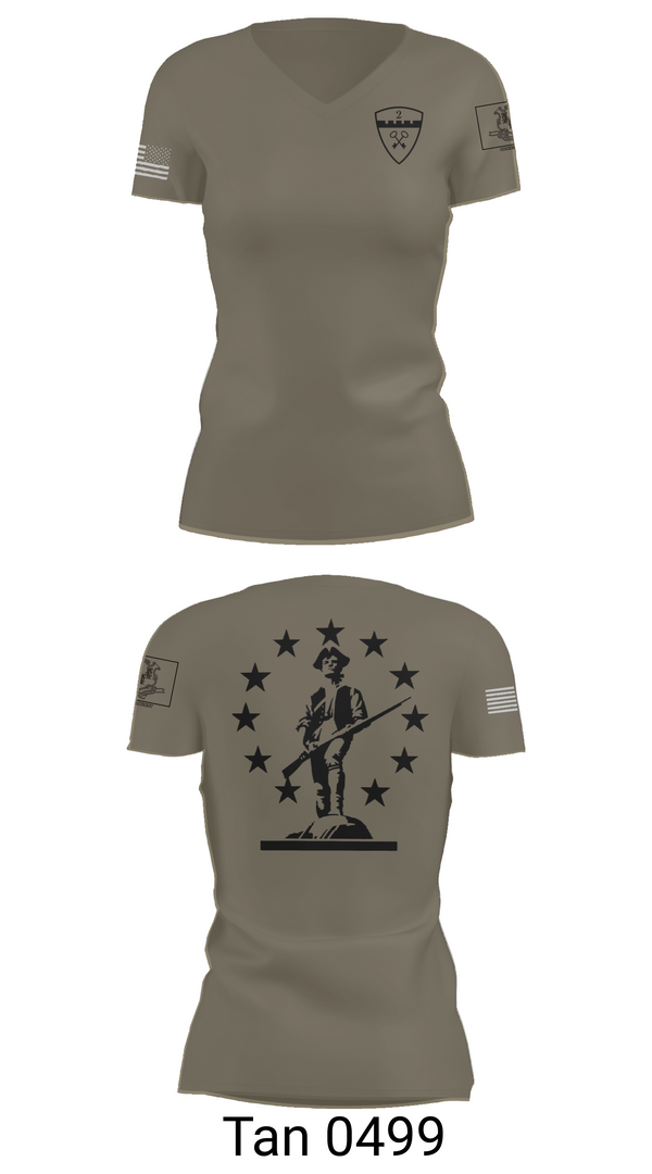 Womens Short Sleeve Vneck Shirt, 2nd Company Governor's Foot Guard, , Teamtime, Team time, sublimation, custom sports apparel, team uniforms, spirit wear, spiritwear, sports uniforms, custom shirts, team store, custom team store, fundraiser sports, apparel fundraiser