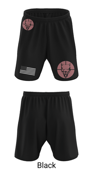 Athletic Shorts With Pockets, Hellhound PLT, A CO, 2-8 CAV, , Teamtime, Team time, sublimation, custom sports apparel, team uniforms, spirit wear, spiritwear, sports uniforms, custom shirts, team store, custom team store, fundraiser sports, apparel fundraiser