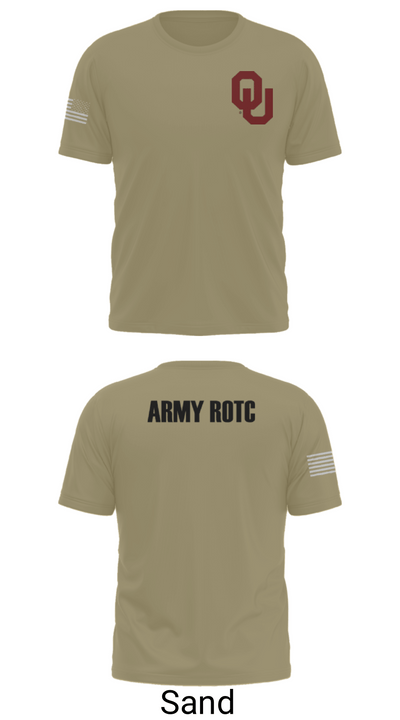 OU Army ROTC 95723228 Old School Cotton Feel Shirt - 90