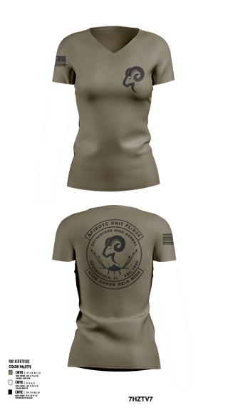 Womens Short Sleeve Vneck Shirt, AFJROTC FL-034, Air Force, Teamtime, Team time, sublimation, custom sports apparel, team uniforms, spirit wear, spiritwear, sports uniforms, custom shirts, team store, custom team store, fundraiser sports, apparel fundraiser
