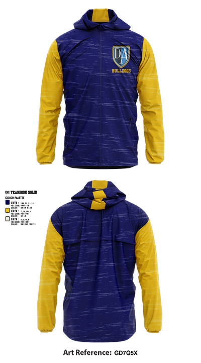 Bulldogs 95956588 Windbreaker - 2