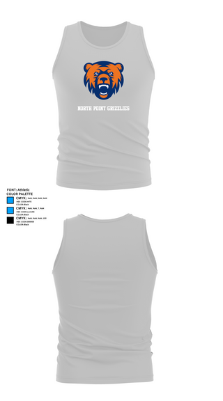 Tank Top, North Point Grizzlies, Golf, Teamtime, Team time, sublimation, custom sports apparel, team uniforms, spirit wear, spiritwear, sports uniforms, custom shirts, team store, custom team store, fundraiser sports, apparel fundraiser