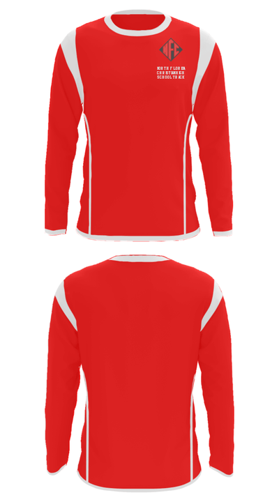 North Florida Christian High School Track 1857309 Long Sleeve Performance Shirt - 32