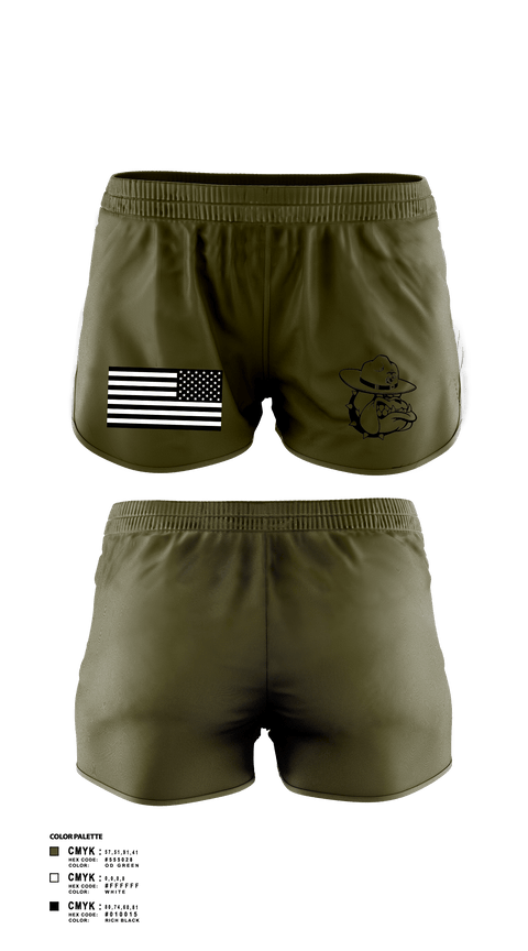 Womens Shorts, COLOR GUARD, Marines, Teamtime, Team time, sublimation, custom sports apparel, team uniforms, spirit wear, spiritwear, sports uniforms, custom shirts, team store, custom team store, fundraiser sports, apparel fundraiser
