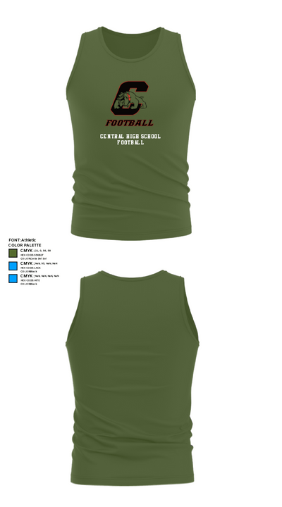 Central High School Football 32828565 Tank Top - 26