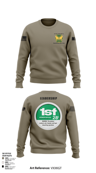 Crew Neck Sweatshirt, 28th MP Company, National Guard, Teamtime, Team time, sublimation, custom sports apparel, team uniforms, spirit wear, spiritwear, sports uniforms, custom shirts, team store, custom team store, fundraiser sports, apparel fundraiser