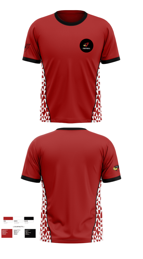 Short Sleeve Performance Shirt, Del valle cardinals, Football, Teamtime, Team time, sublimation, custom sports apparel, team uniforms, spirit wear, spiritwear, sports uniforms, custom shirts, team store, custom team store, fundraiser sports, apparel fundraiser