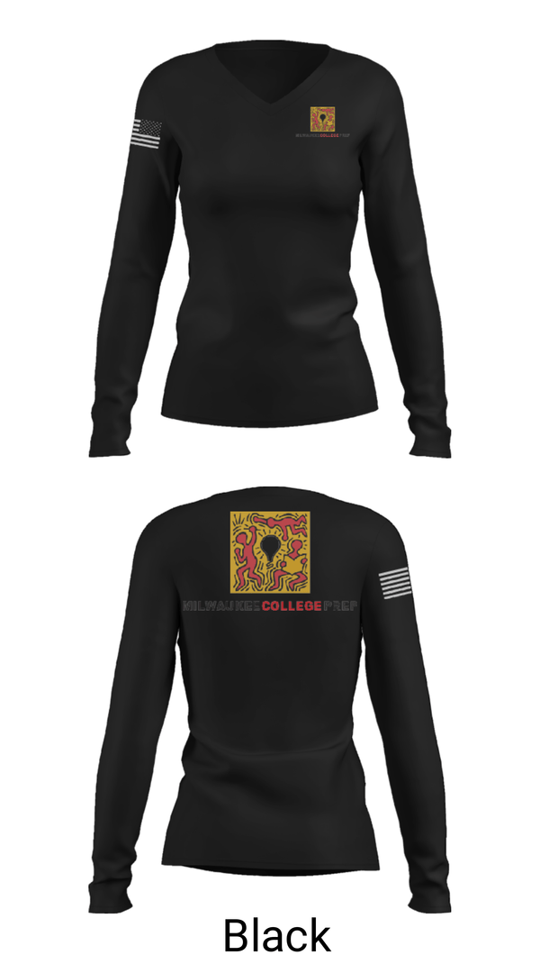 Women's Long Sleeve Vneck Shirt, Mcp Lloyd Track and Field, Track & Field, Teamtime, Team time, sublimation, custom sports apparel, team uniforms, spirit wear, spiritwear, sports uniforms, custom shirts, team store, custom team store, fundraiser sports, apparel fundraiser