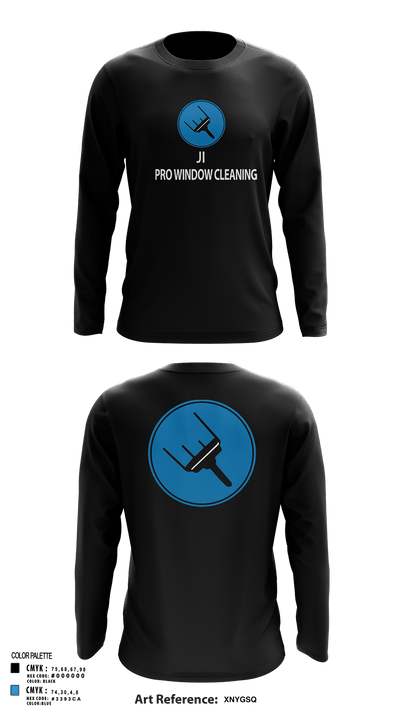 Ji pro Windows cleaning 46839739 Long Sleeve Performance Shirt - 139