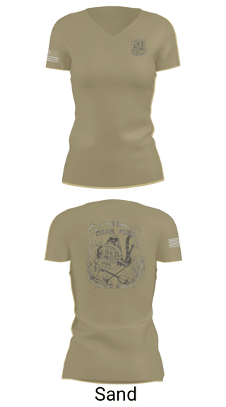 Women's Short Sleeve Vneck Shirt, OZARK FIRE, Fire Department, Teamtime, Team time, sublimation, custom sports apparel, team uniforms, spirit wear, spiritwear, sports uniforms, custom shirts, team store, custom team store, fundraiser sports, apparel fundraiser