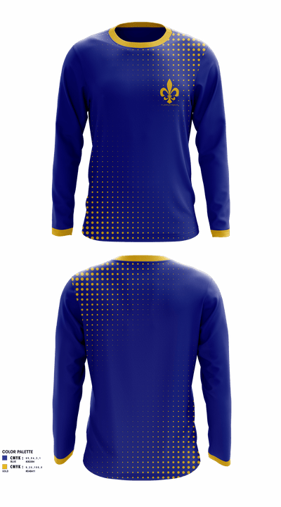 Saint John Lutheran Middle School Basketball 49738600 Long Sleeve Performance Shirt - 1