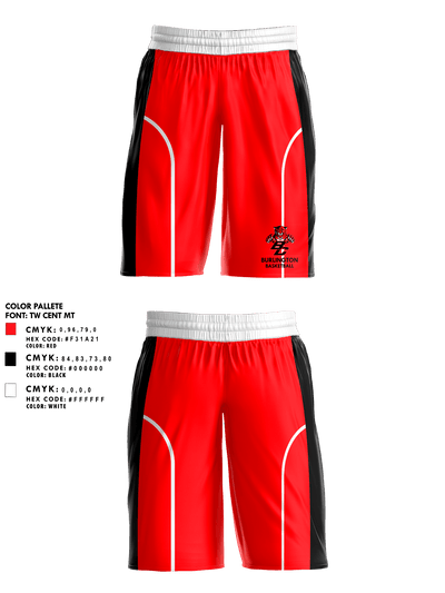 Burlington High School Basketball 6108618 Mens Basketball Shorts 10 (1)