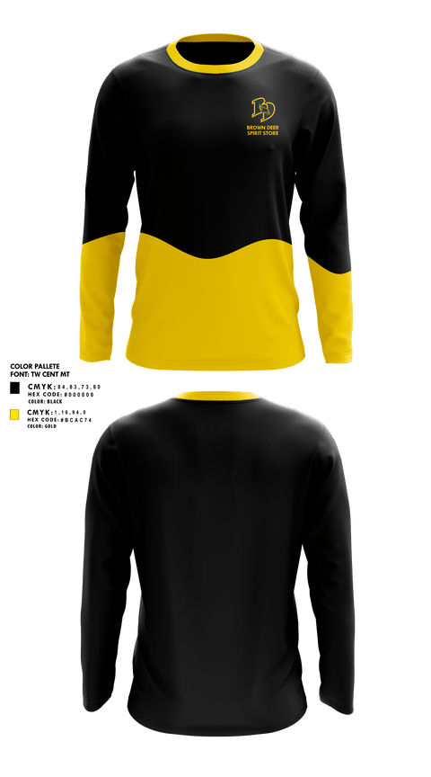 Long Sleeve Performance Shirt, Brown Deer High School, Spirit Store, Teamtime, Team time, sublimation, custom sports apparel, team uniforms, spirit wear, spiritwear, sports uniforms, custom shirts, team store, custom team store, fundraiser sports, apparel fundraiser