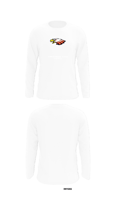 Sanderson High School Football 70828443 Long Sleeve Performance Shirt - 8