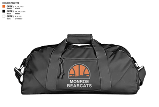 Duffle Bag, Monroe High School Basketball, Women's Basketball, Teamtime, Team time, sublimation, custom sports apparel, team uniforms, spirit wear, spiritwear, sports uniforms, custom shirts, team store, custom team store, fundraiser sports, apparel fundraiser