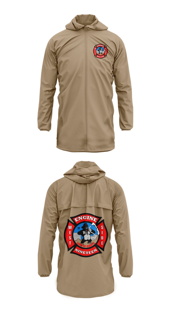 Windbreaker, Station 19, Fire Department, Teamtime, Team time, sublimation, custom sports apparel, team uniforms, spirit wear, spiritwear, sports uniforms, custom shirts, team store, custom team store, fundraiser sports, apparel fundraiser