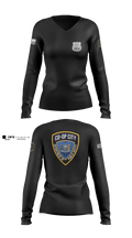 Co-op City Police Department 96634913 Women's Long Sleeve V-neck Shirt - 1