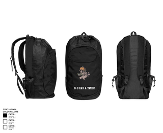 Gear Bag, 6-8 CAV A Troop, Army, Teamtime, Team time, sublimation, custom sports apparel, team uniforms, spirit wear, spiritwear, sports uniforms, custom shirts, team store, custom team store, fundraiser sports, apparel fundraiser