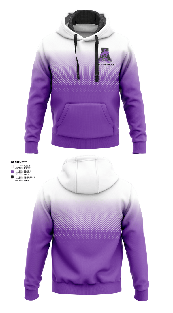 Hoodie, Arcola Senior High School Basketball, Men's Basketball, Teamtime, Team time, sublimation, custom sports apparel, team uniforms, spirit wear, spiritwear, sports uniforms, custom shirts, team store, custom team store, fundraiser sports, apparel fundraiser
