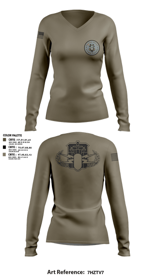 Womens Long Sleeve Vneck Shirt 1, Raleigh Police Bomb Squad, Police, Teamtime, Team time, sublimation, custom sports apparel, team uniforms, spirit wear, spiritwear, sports uniforms, custom shirts, team store, custom team store, fundraiser sports, apparel fundraiser