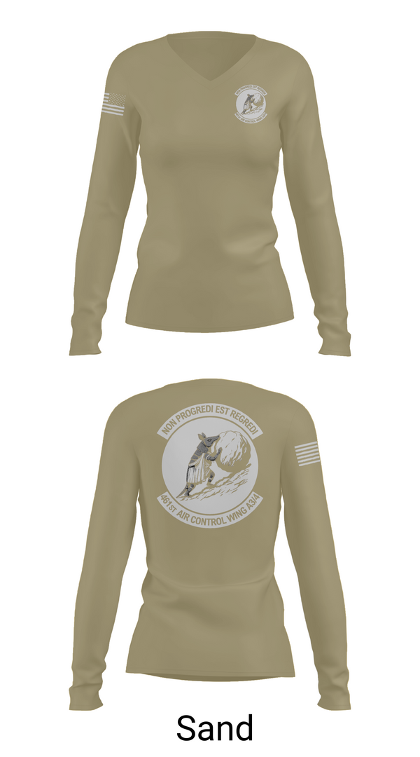 Womens Long Sleeve Vneck Shirt, 461 ACW A3/4, , Teamtime, Team time, sublimation, custom sports apparel, team uniforms, spirit wear, spiritwear, sports uniforms, custom shirts, team store, custom team store, fundraiser sports, apparel fundraiser