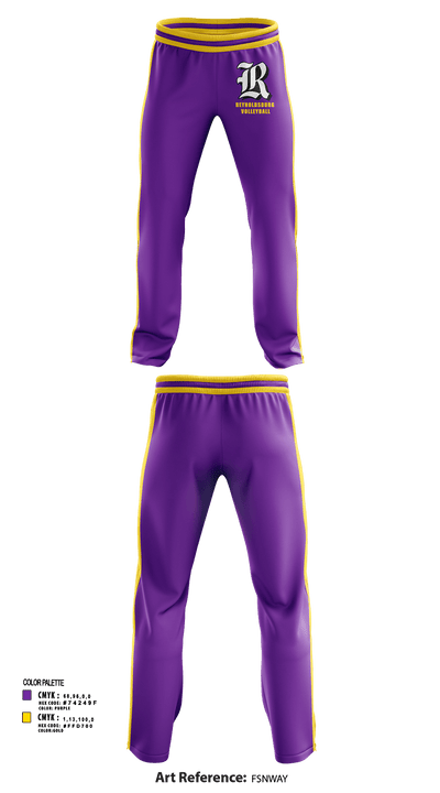 Reynoldsburg Volleyball 9804272 Sweatpants - 132