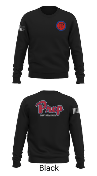 Crew Neck Sweatshirt, Jackson Preparatory School Swimming, Swimming, Teamtime, Team time, sublimation, custom sports apparel, team uniforms, spirit wear, spiritwear, sports uniforms, custom shirts, team store, custom team store, fundraiser sports, apparel fundraiser