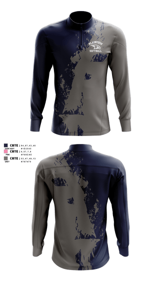 Quarter Zip Jacket, Plainview Softball, Softball, Teamtime, Team time, sublimation, custom sports apparel, team uniforms, spirit wear, spiritwear, sports uniforms, custom shirts, team store, custom team store, fundraiser sports, apparel fundraiser