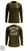 Chester fire explorers 87752590 Long Sleeve Performance Polo - 7