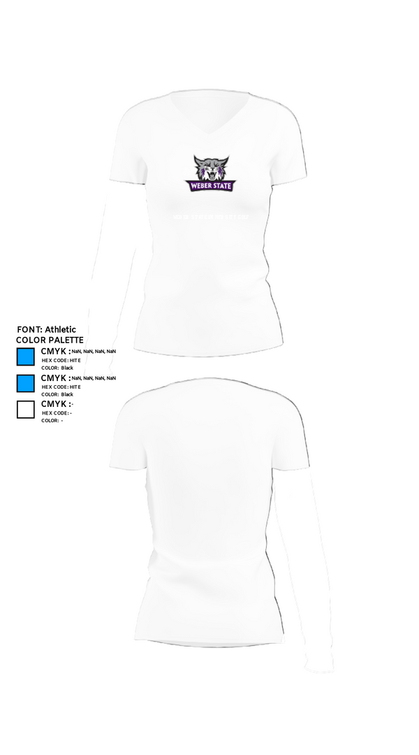 Womens Short Sleeve Vneck Shirt, Weber State University Golf, Golf, Teamtime, Team time, sublimation, custom sports apparel, team uniforms, spirit wear, spiritwear, sports uniforms, custom shirts, team store, custom team store, fundraiser sports, apparel fundraiser