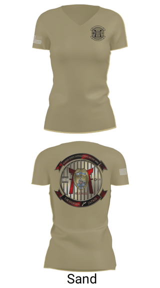 Womens Short Sleeve Vneck Shirt, HQSPT Bn, PMO, Brig, Marines, Teamtime, Team time, sublimation, custom sports apparel, team uniforms, spirit wear, spiritwear, sports uniforms, custom shirts, team store, custom team store, fundraiser sports, apparel fundraiser