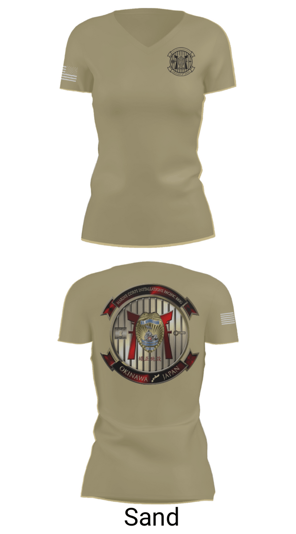 Womens Short Sleeve Vneck Shirt, HQSPT Bn, PMO, Brig, Marines, Teamtime, Team time, sublimation, custom sports apparel, team uniforms, spirit wear, spiritwear, sports uniforms, custom shirts, team store, custom team store, fundraiser sports, apparel fundraiser